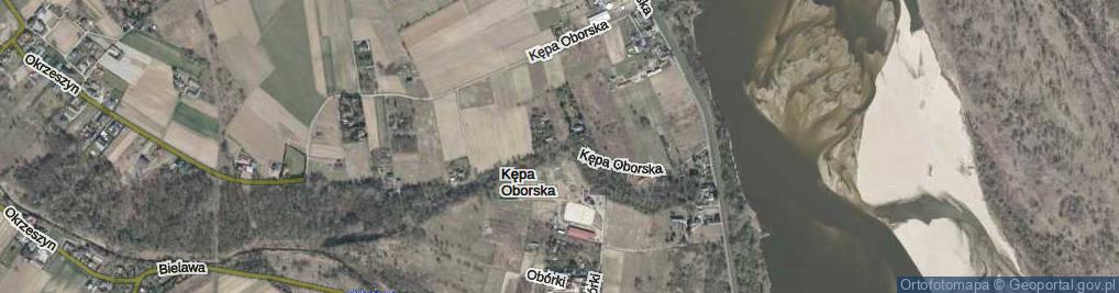 Zdjęcie satelitarne Kępa Oborska ul.